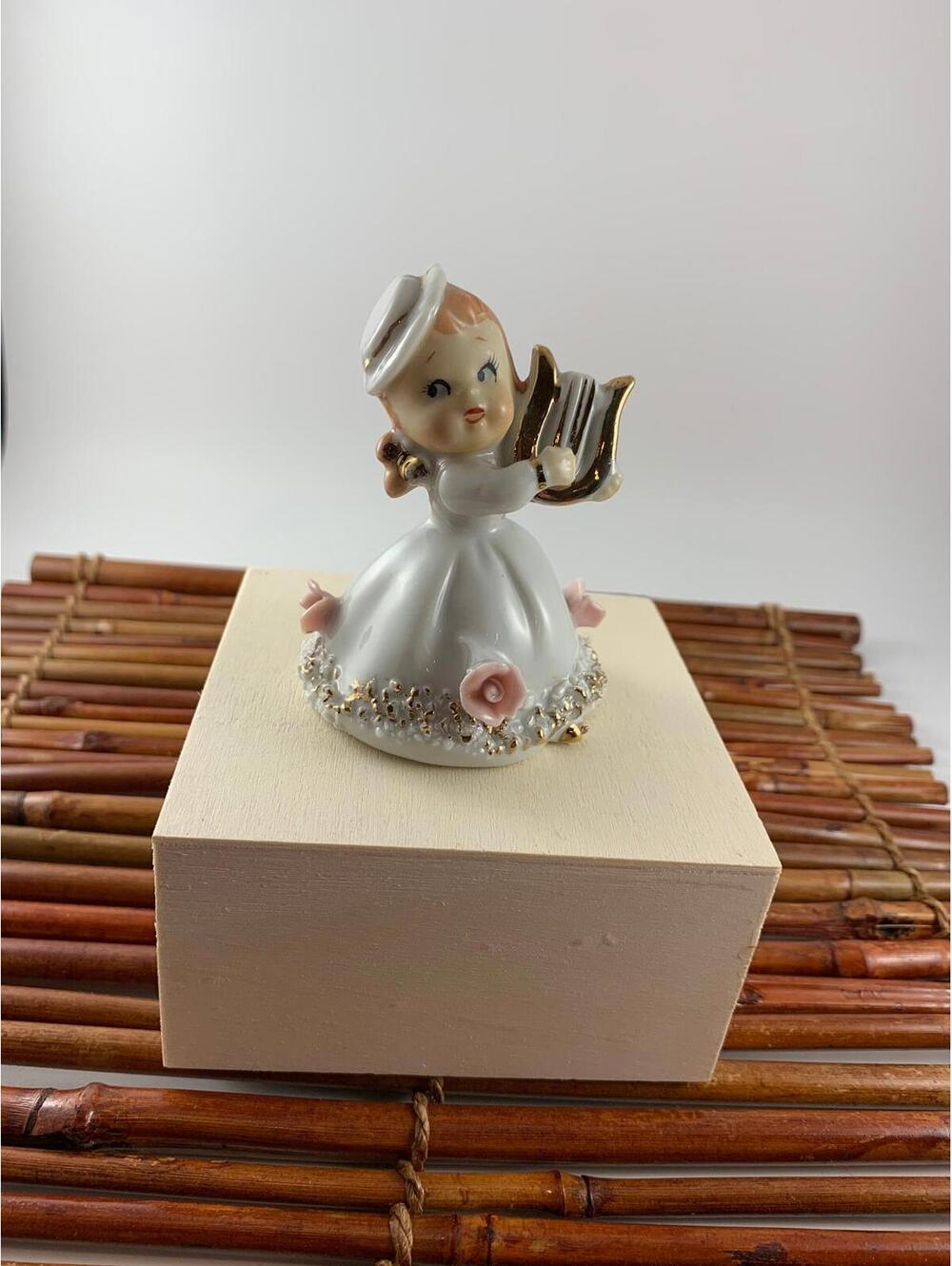 Lefton Girl Bell - Little Girl with Harp